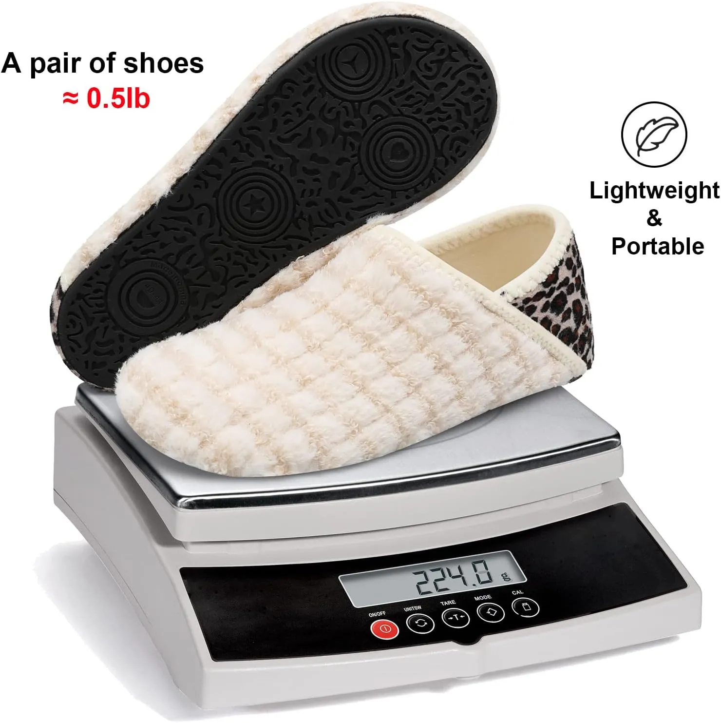 Fires Womens Mens Slippers with Rubber Sole Soft-Lightweight House Slipper Socks Around House Shoes Non Slip Indoor/Outdoor