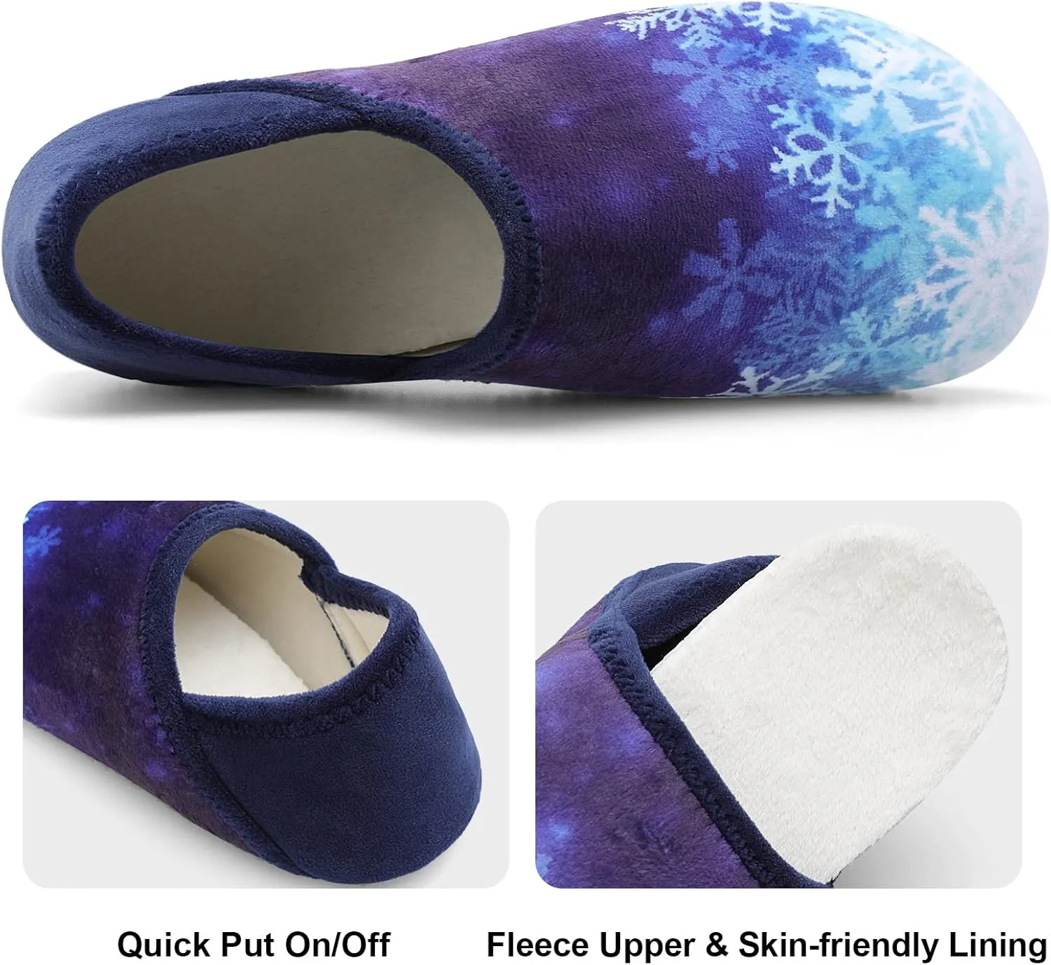 Fires Womens Mens Slippers with Rubber Sole Soft-Lightweight House Slipper Socks Around House Shoes Non Slip Indoor/Outdoor