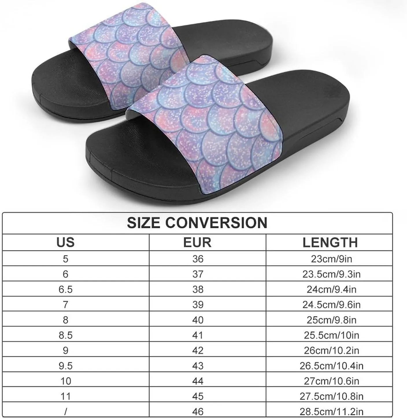Fish Scale Print Slides Man Home Sandal Women Non Slip Bath Open Toe Shoe Casual Pool Shoes Beach Flat Slide Sandals