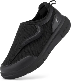 FitVille Diabetic Shoes for Men Wide Width for Swollen Feet, Extra Wide Shoes for Men with Fully Adjustable Straps