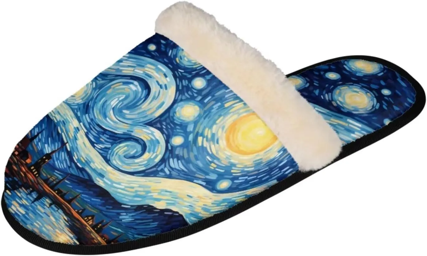 Flashideas House Slippers for Woman Fuzzy Keep Warm for Winter Indoor Soft Cushion Non-slip Fluffy Slides Slippers