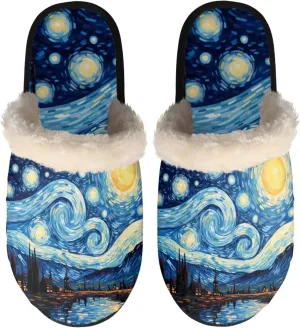 Flashideas House Slippers for Woman Fuzzy Keep Warm for Winter Indoor Soft Cushion Non-slip Fluffy Slides Slippers