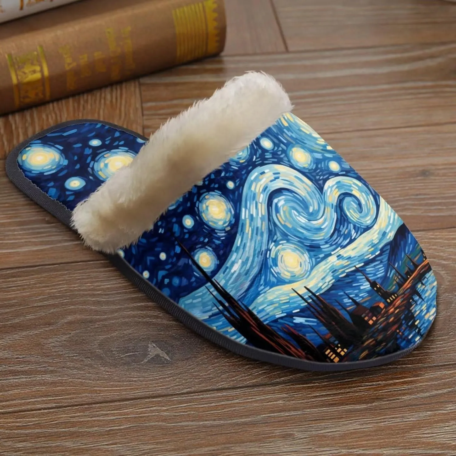 Flashideas House Slippers for Woman Fuzzy Keep Warm for Winter Indoor Soft Cushion Non-slip Fluffy Slides Slippers