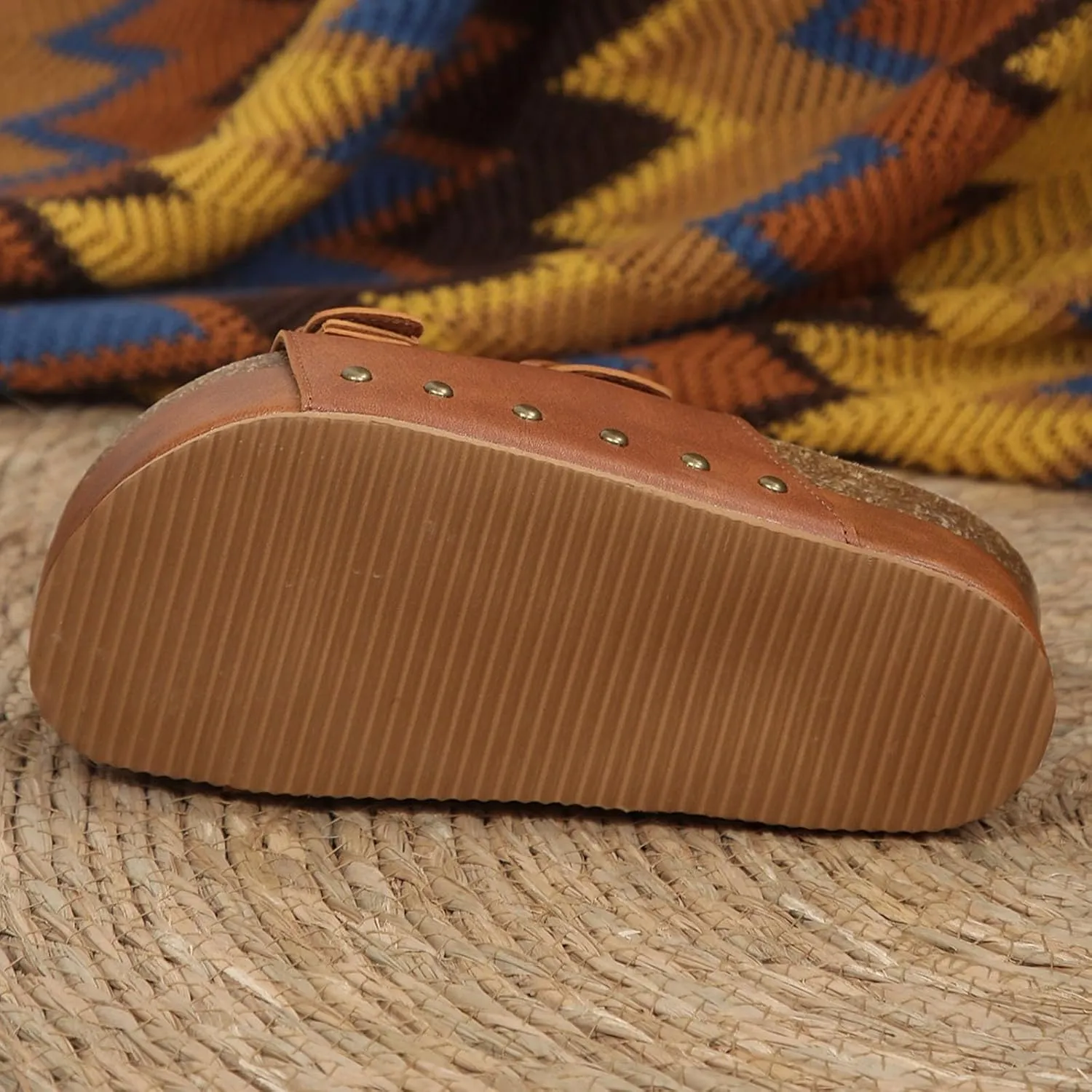 Flatform Sandals for Women Cork Footbed Slippers Platform Sandals Fashionable Thick Soled Mats Comfortable Sandals Women Dressy Summer Casual Walking Wedges Platform Wedges Open Toe Beach Shoes