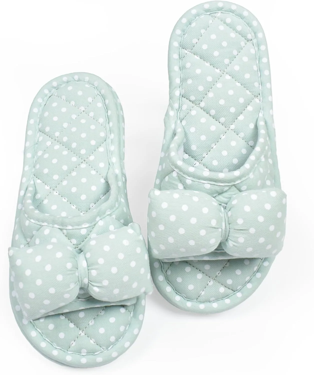 Floral Velvet House Slippers for Women, Lightweight Open Toe Washable Portable Foldable Comfortable Guest Hotel Travel Airplane Spa Slippers