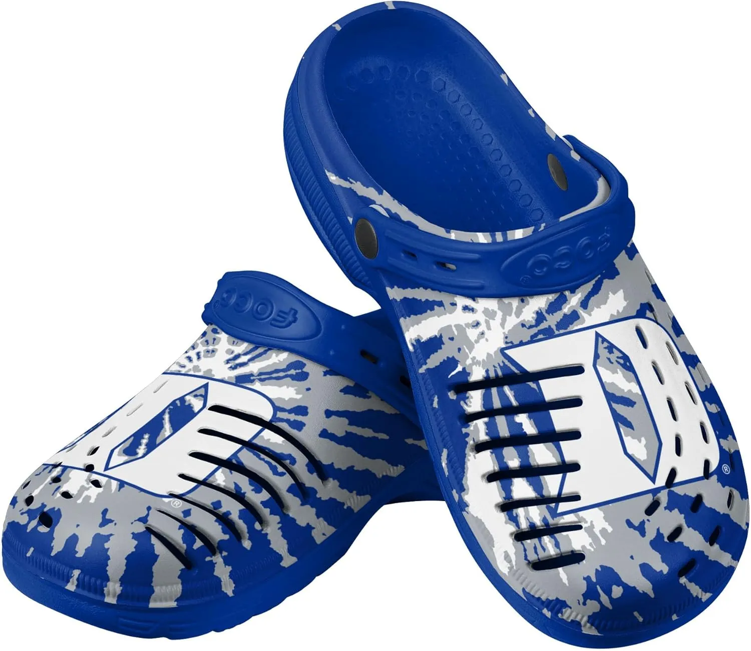 FOCO Men's NCAA College Team Logo Garden Water Sandals Shoes Slipper Clogs with Stap