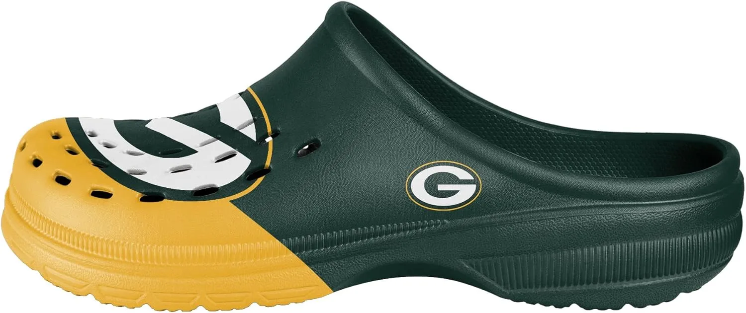 FOCO Men's NFL Team Logo Garden Water Sandals Shoes Slipper Clogs