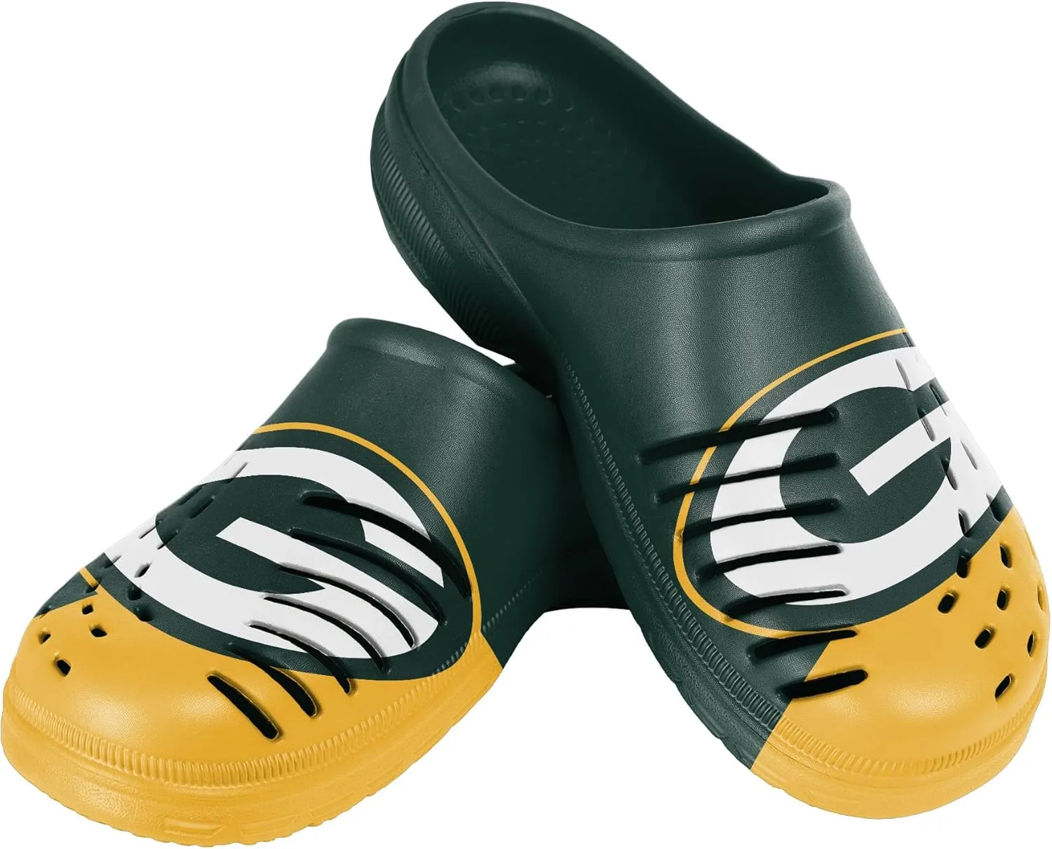 FOCO Men's NFL Team Logo Garden Water Sandals Shoes Slipper Clogs