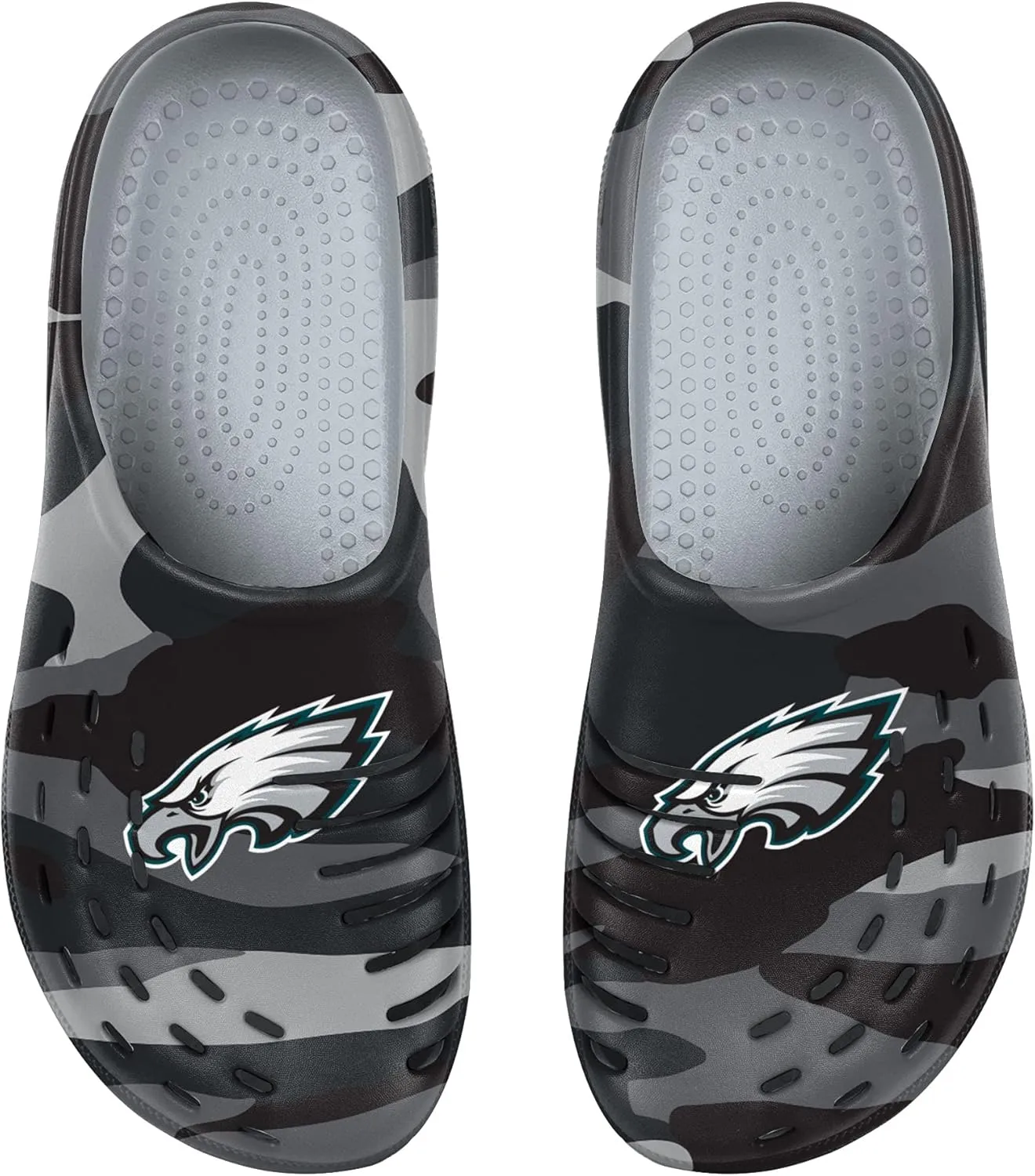 FOCO Men's NFL Team Logo Garden Water Sandals Shoes Slipper Clogs