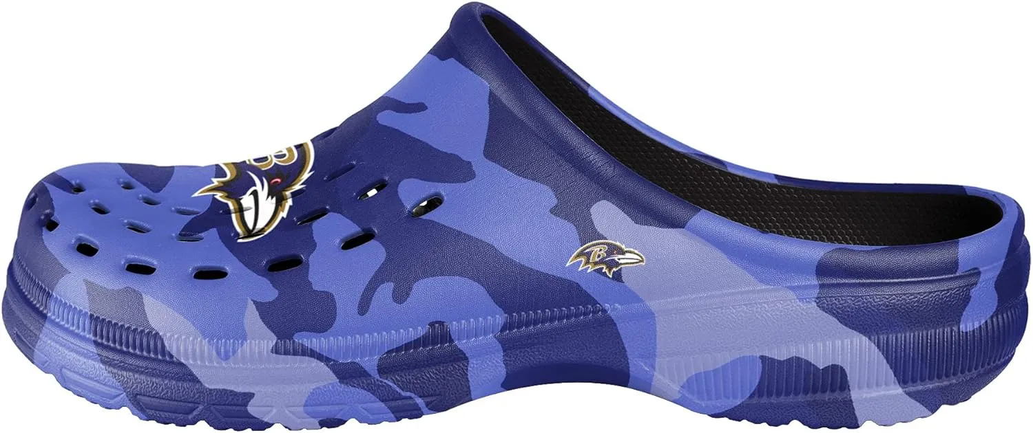 FOCO Men's NFL Team Logo Garden Water Sandals Shoes Slipper Clogs