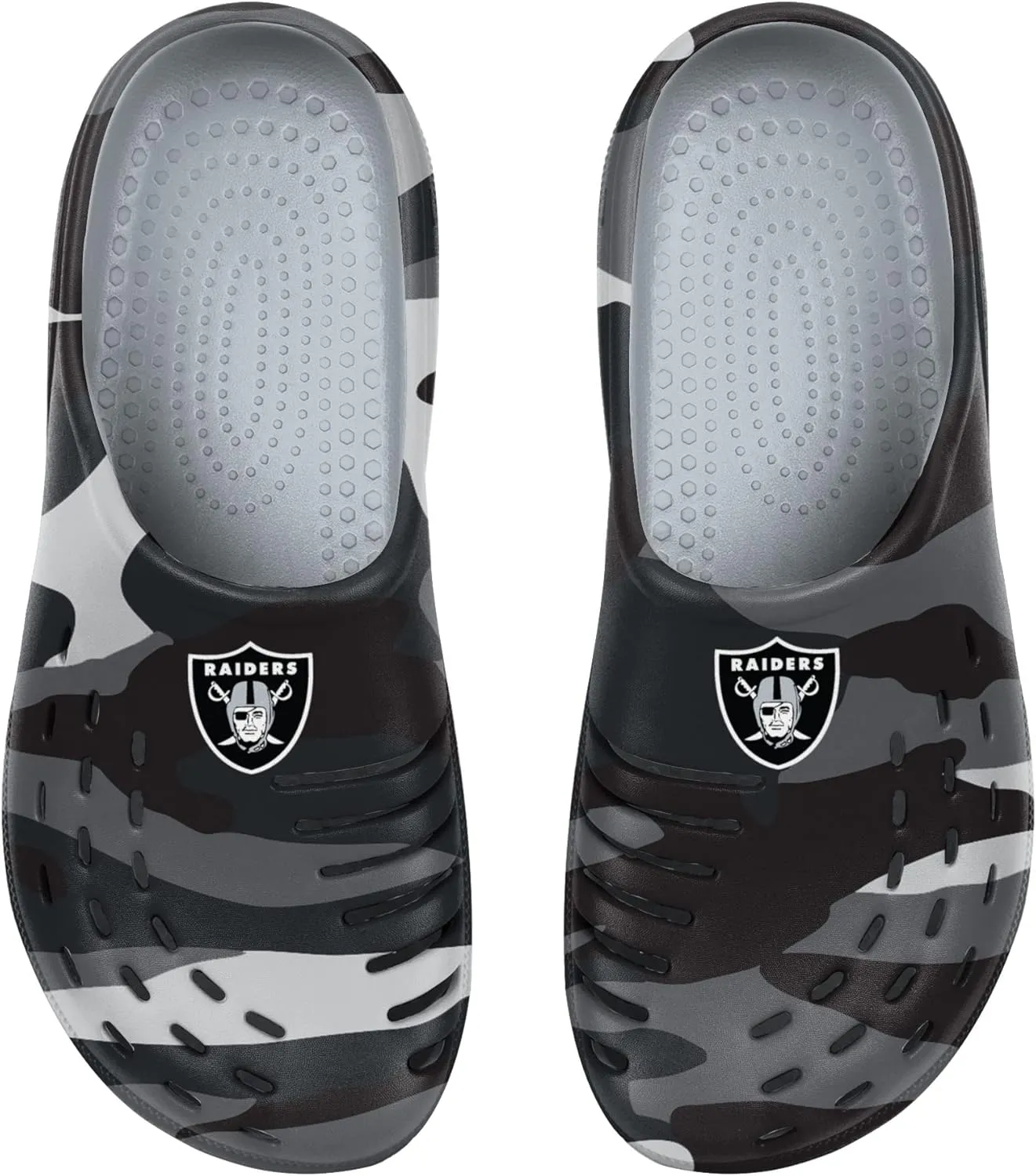 FOCO Men's NFL Team Logo Garden Water Sandals Shoes Slipper Clogs