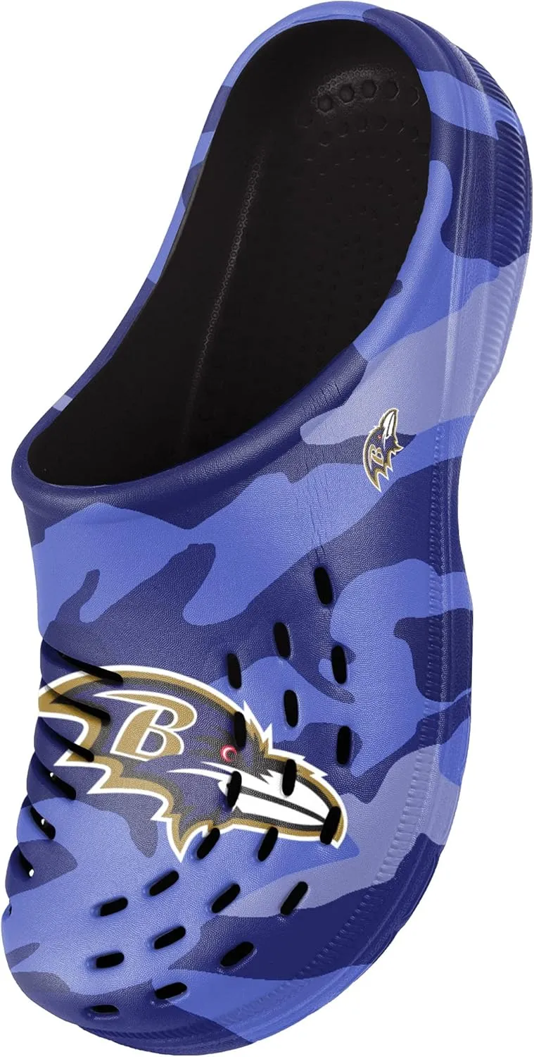 FOCO Men's NFL Team Logo Garden Water Sandals Shoes Slipper Clogs