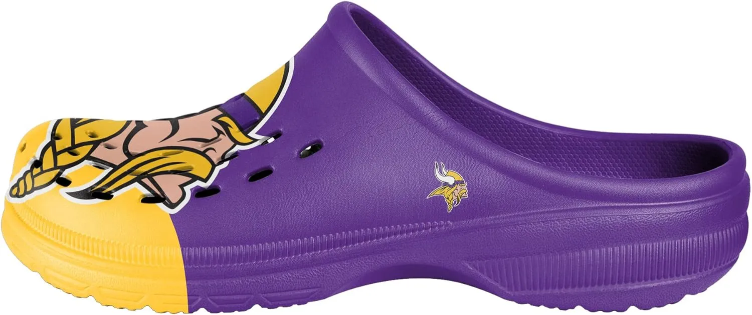 FOCO Men's NFL Team Logo Garden Water Sandals Shoes Slipper Clogs