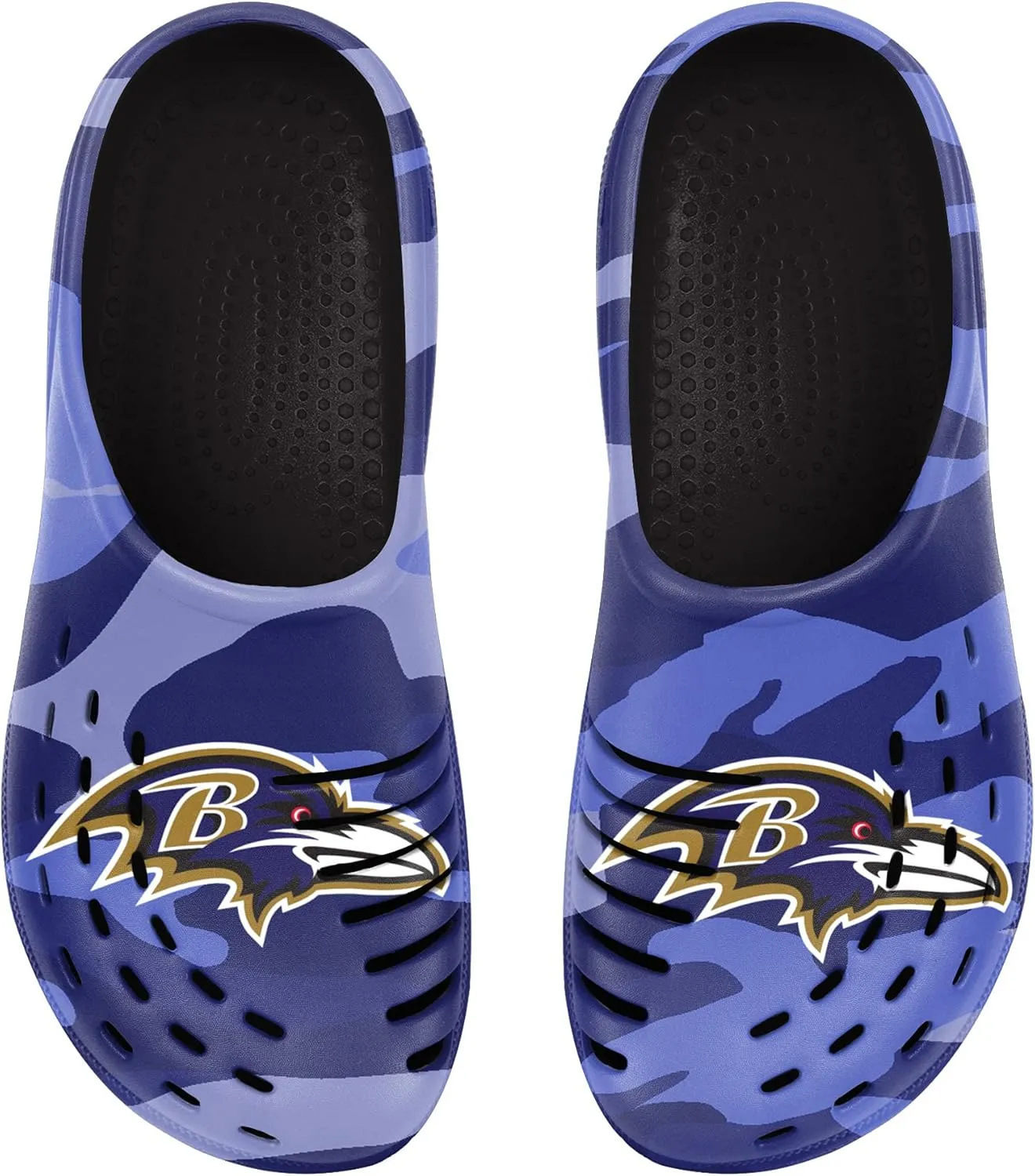 FOCO Men's NFL Team Logo Garden Water Sandals Shoes Slipper Clogs