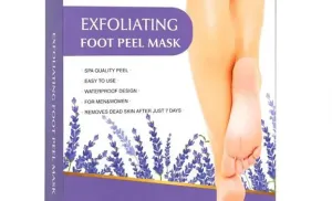 Foot Peel Mask Exfoliator Natural Ingredients Exfoliating Peel Off Calluses Dead Skin Callus Remover Baby Soft Smooth Touch Men Women Lavender Rough Cracked Dry Feet
