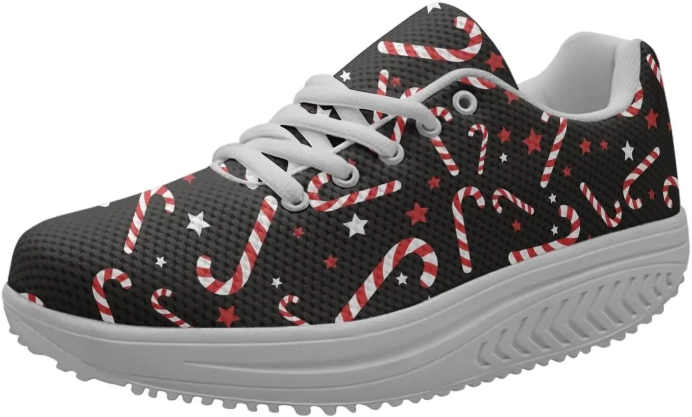 FOR U DESIGNS Fitness Platform Shoes Women Walking Sneaker Casual Wedges Shoes Outdoor for Teenager