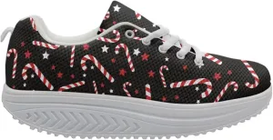 FOR U DESIGNS Fitness Platform Shoes Women Walking Sneaker Casual Wedges Shoes Outdoor for Teenager