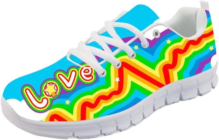 Forchrinse Women's Blue Purple Multicolor Size 5 Casual Running Shoes