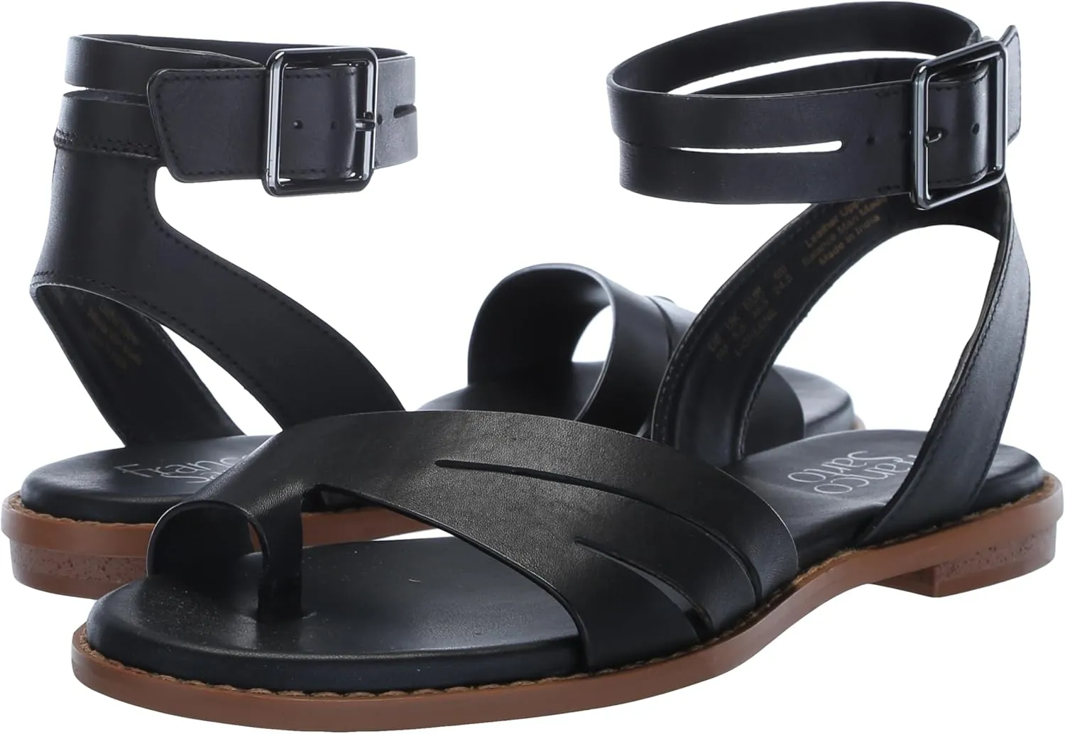 Franco Sarto Women's Greene Ankle Strap Flat Sandals