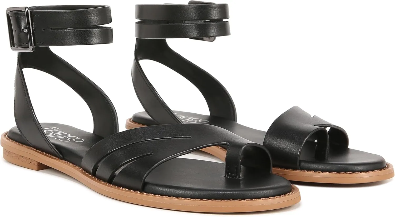 Franco Sarto Women's Greene Ankle Strap Flat Sandals