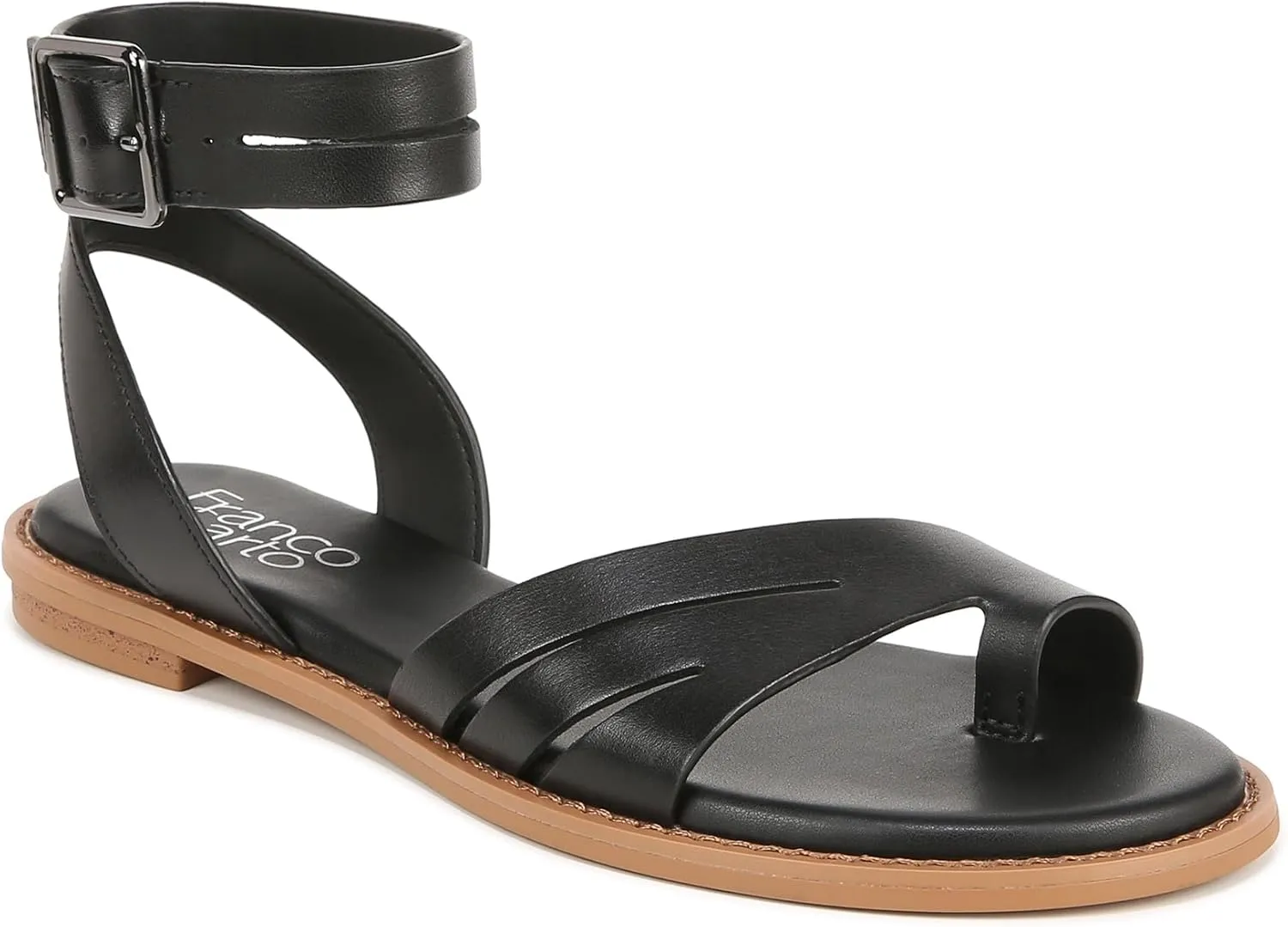 Franco Sarto Women's Greene Ankle Strap Flat Sandals