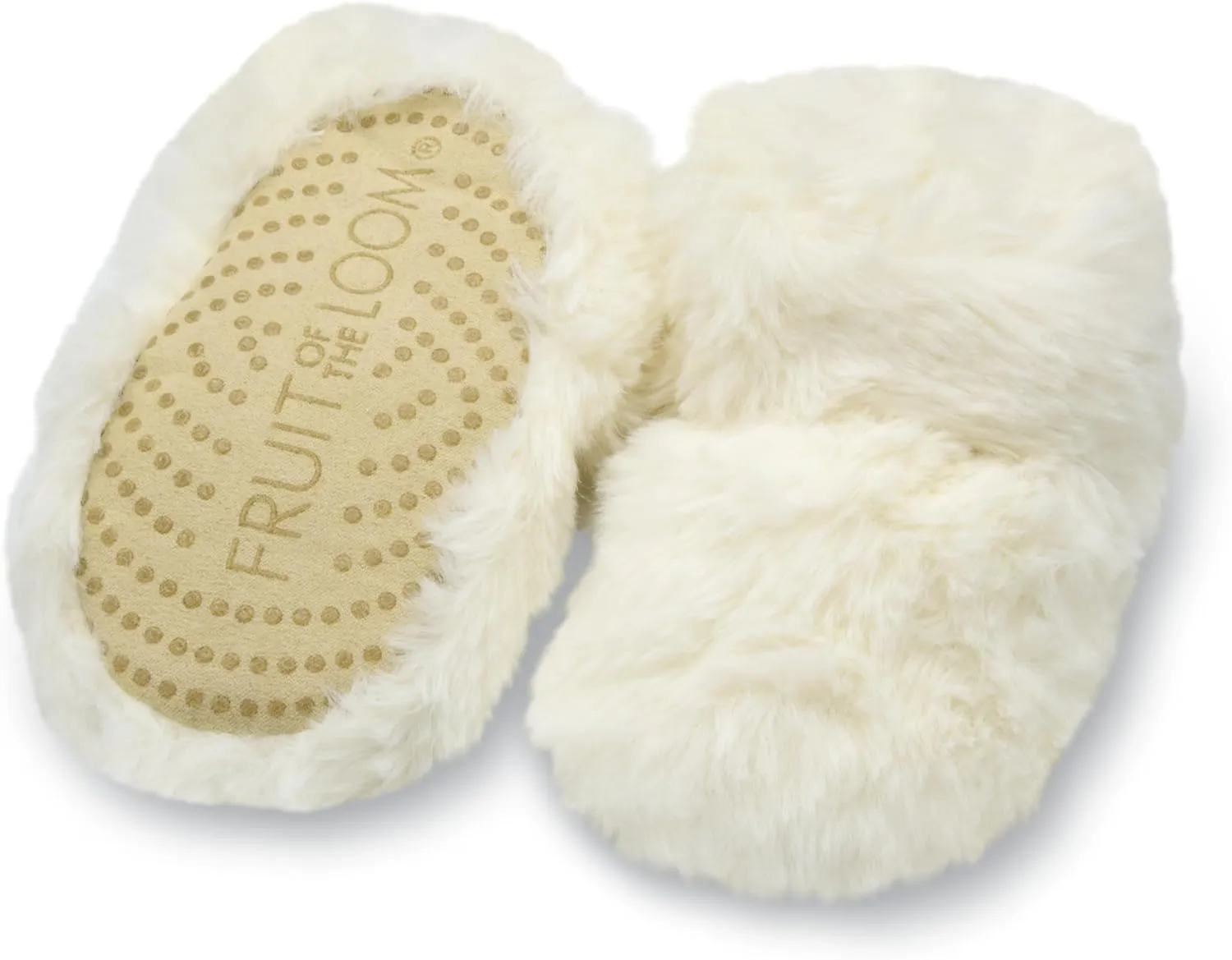Fruit of the Loom Cozy Thermal Wrap Booties with Non-Skids for Baby Girls, Boys, Unisex