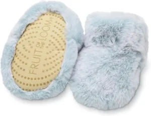 Fruit of the Loom Cozy Thermal Wrap Booties with Non-Skids for Baby Girls, Boys, Unisex