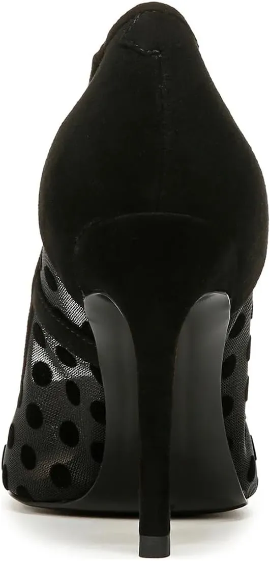 FSJ Women Pointed Toe Stiletto Pumps Slip On Sparkly Rhinestones Studded Mesh High Heel Sexy Formal Event Dress Shoes Sizes 4-16 US