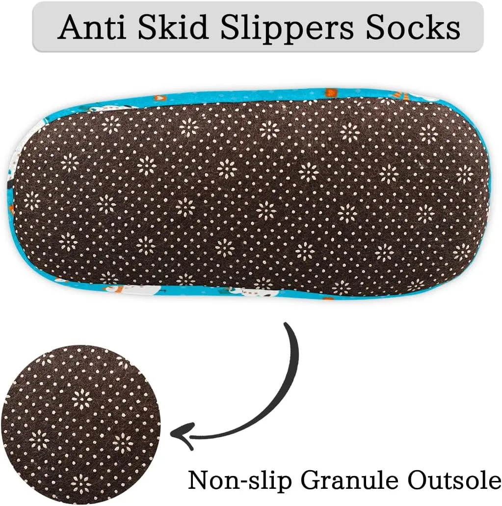 Funny Snowman Slippers for Women Slipper Socks Soft Fuzzy House Slippers Shoes for Indoor Bedroom, Winter Cozy Christmas Gifts, Christmas Snowman