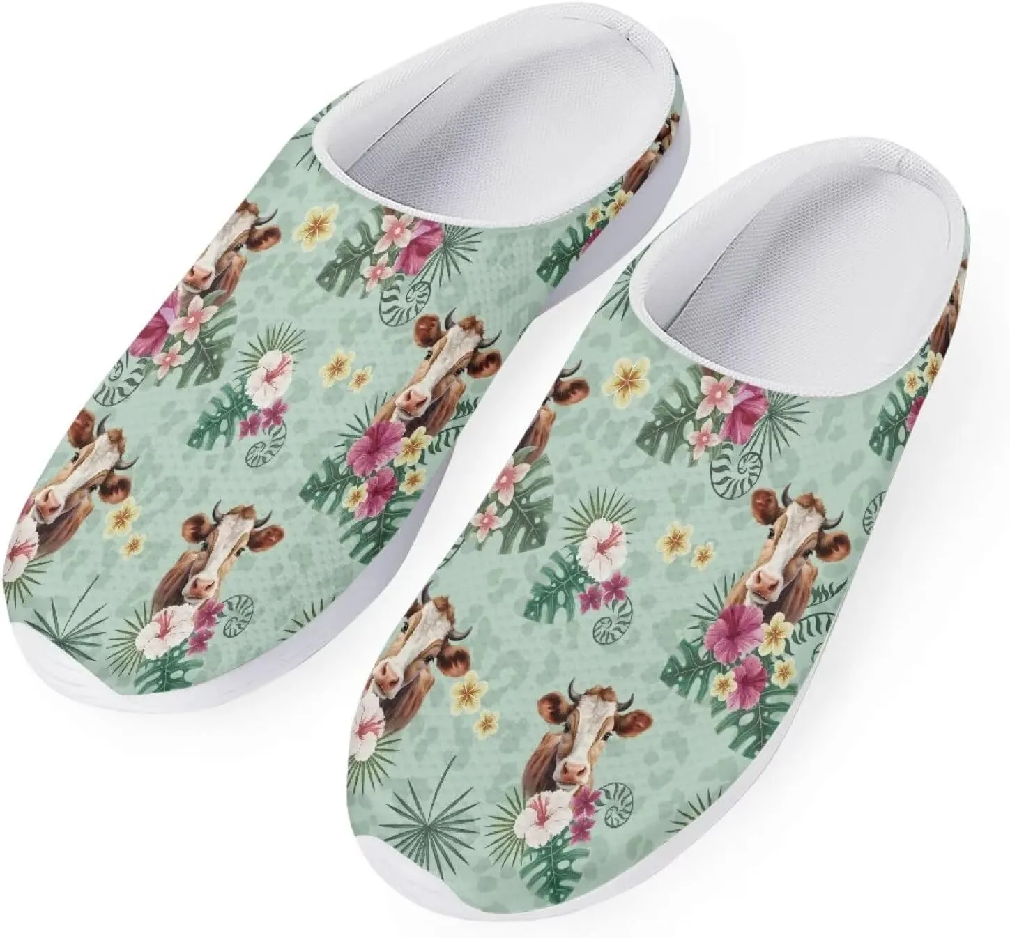 Garden Shoes Slip On for Womens Cute Garden Clogs Outdoor Garden Sandals Mesh Garden Loafers