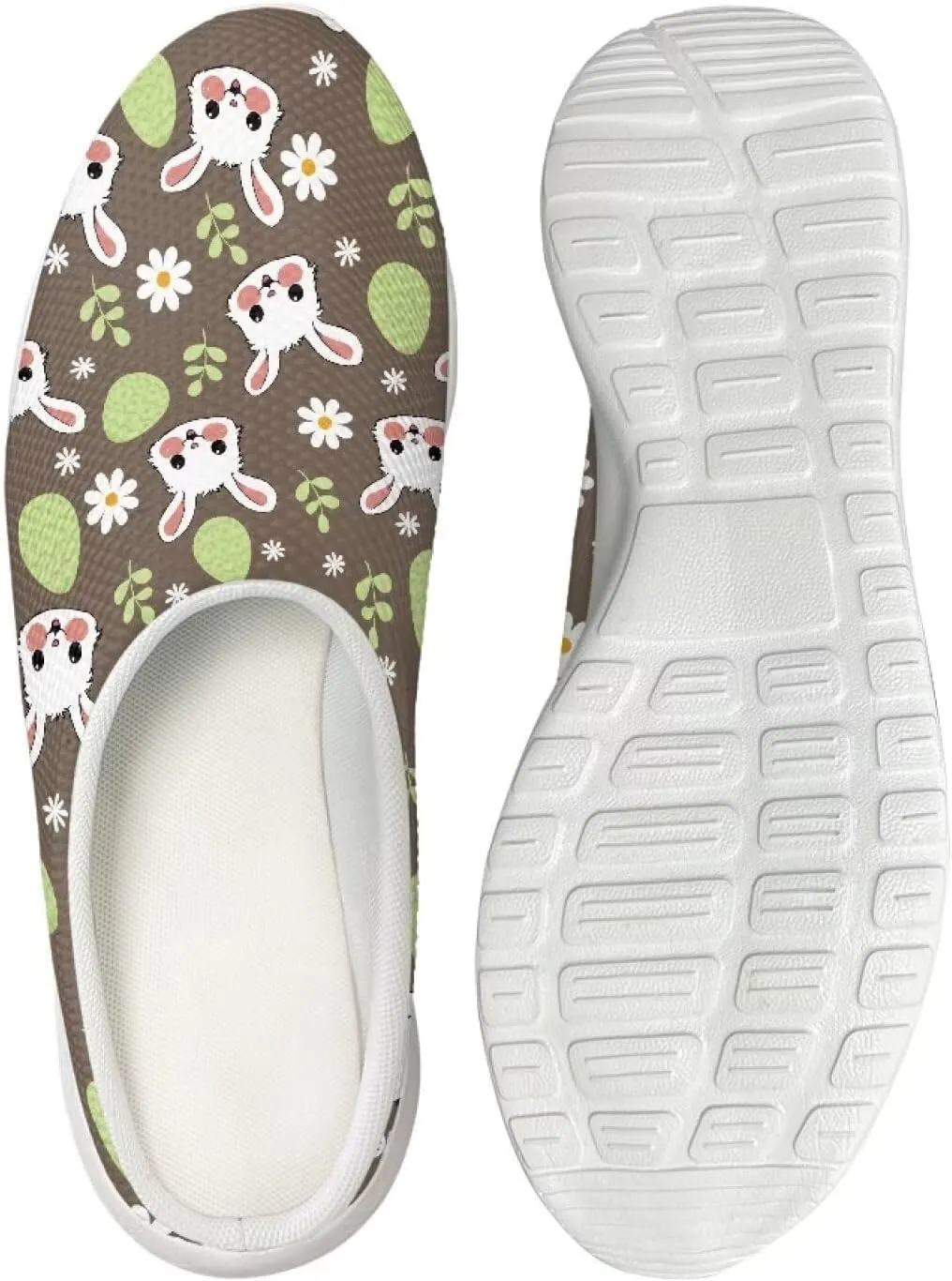 Garden Shoes Womens Slip On Mesh Garden Clogs Rubber Sole Garden Sandals