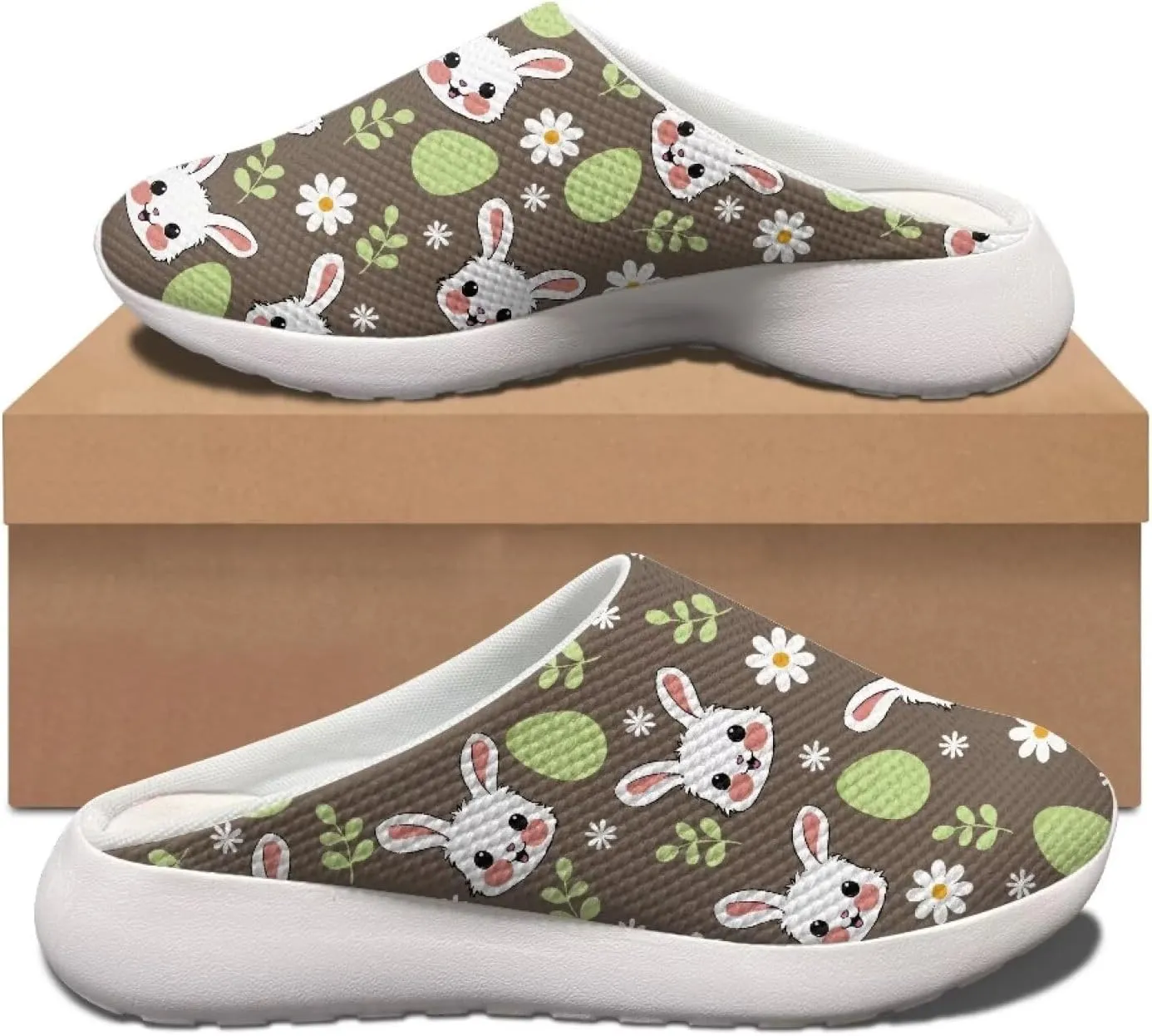 Garden Shoes Womens Slip On Mesh Garden Clogs Rubber Sole Garden Sandals
