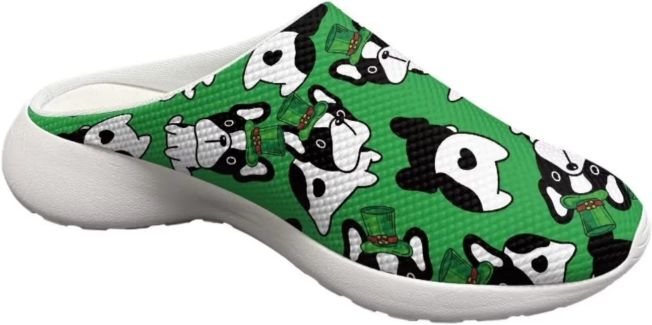 Garden Shoes Womens Slip On Mesh Garden Clogs Rubber Sole Garden Sandals