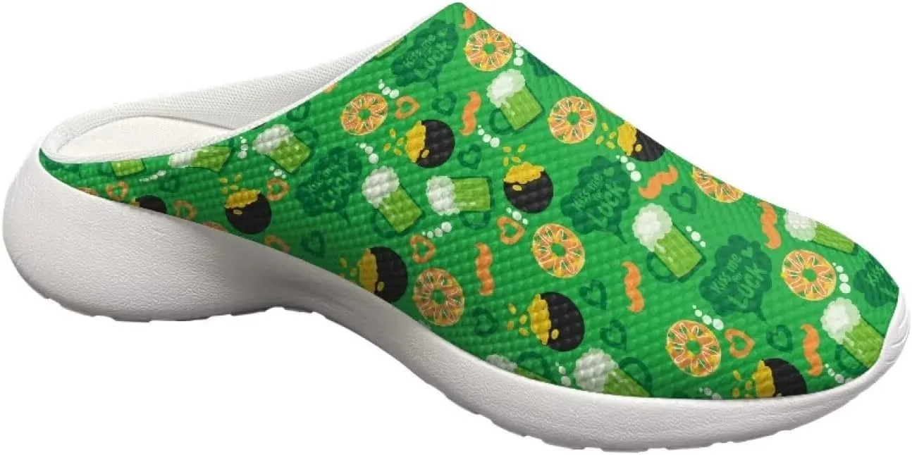 Garden Shoes Womens Slip On Mesh Garden Clogs Rubber Sole Garden Sandals