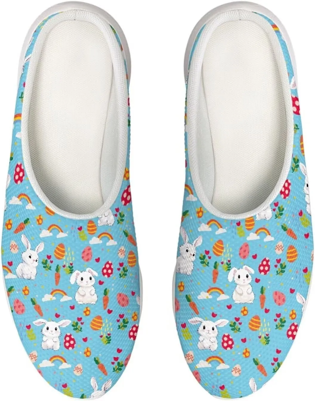 Garden Shoes Womens Slip On Mesh Garden Clogs Rubber Sole Garden Sandals