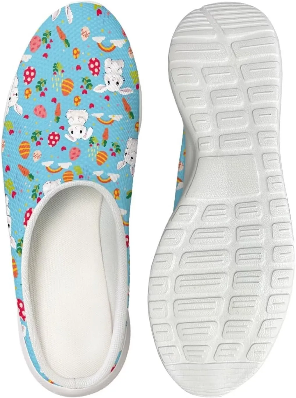 Garden Shoes Womens Slip On Mesh Garden Clogs Rubber Sole Garden Sandals