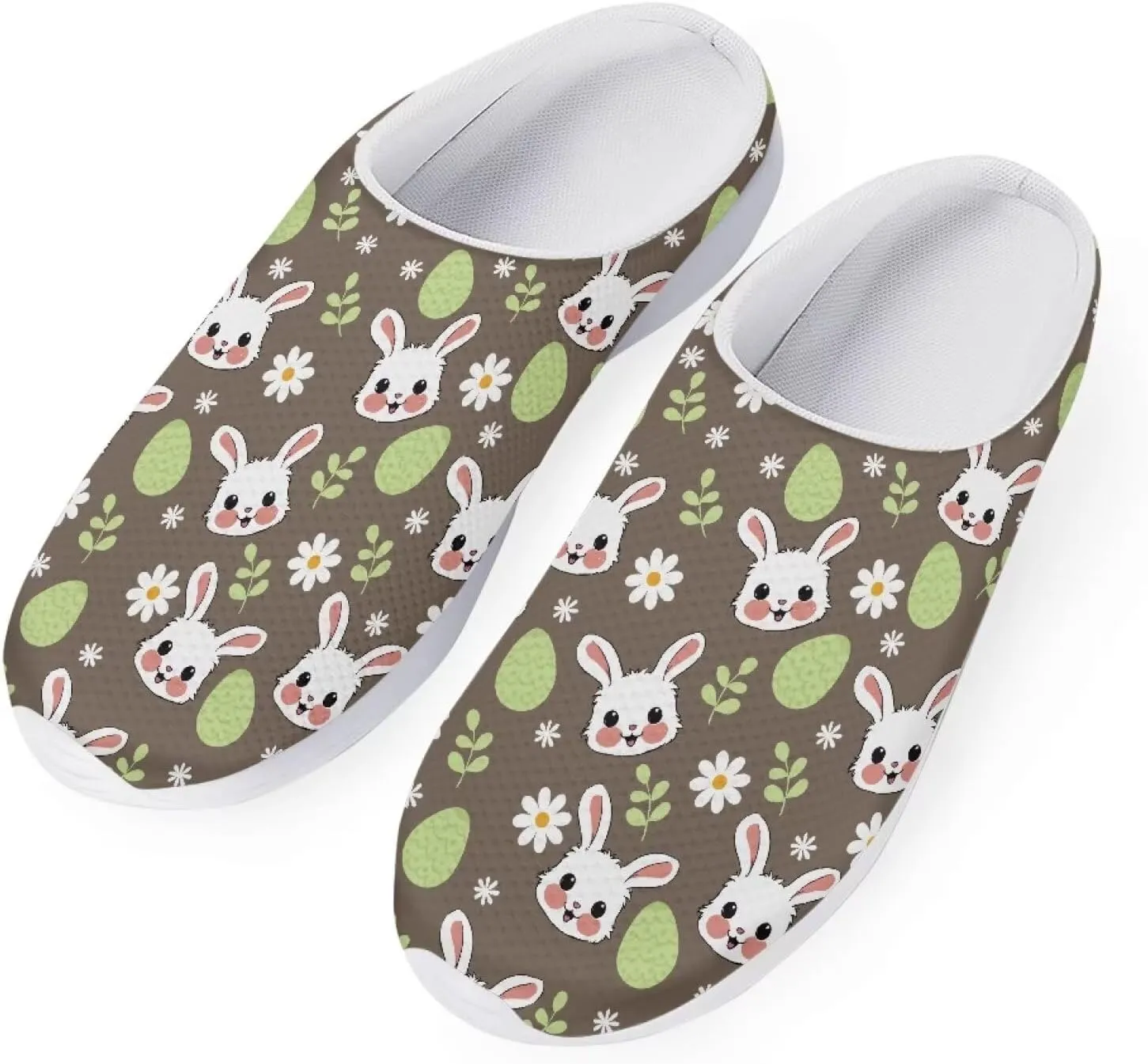Garden Shoes Womens Slip On Mesh Garden Clogs Rubber Sole Garden Sandals