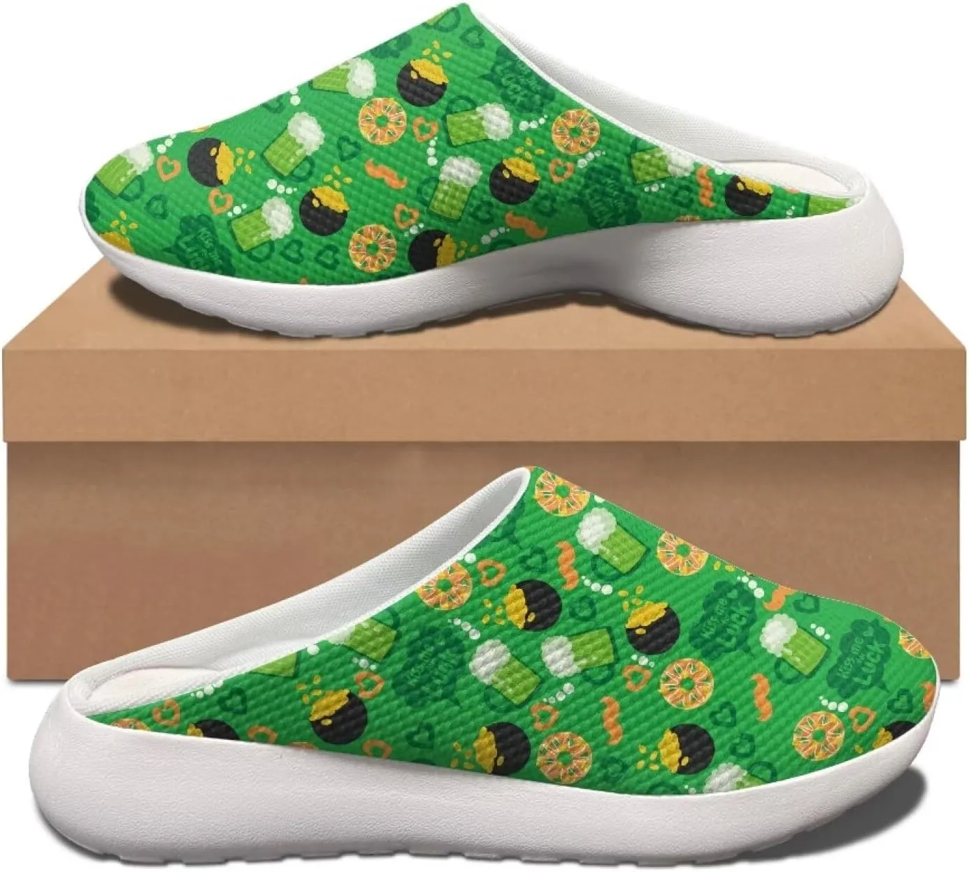 Garden Shoes Womens Slip On Mesh Garden Clogs Rubber Sole Garden Sandals