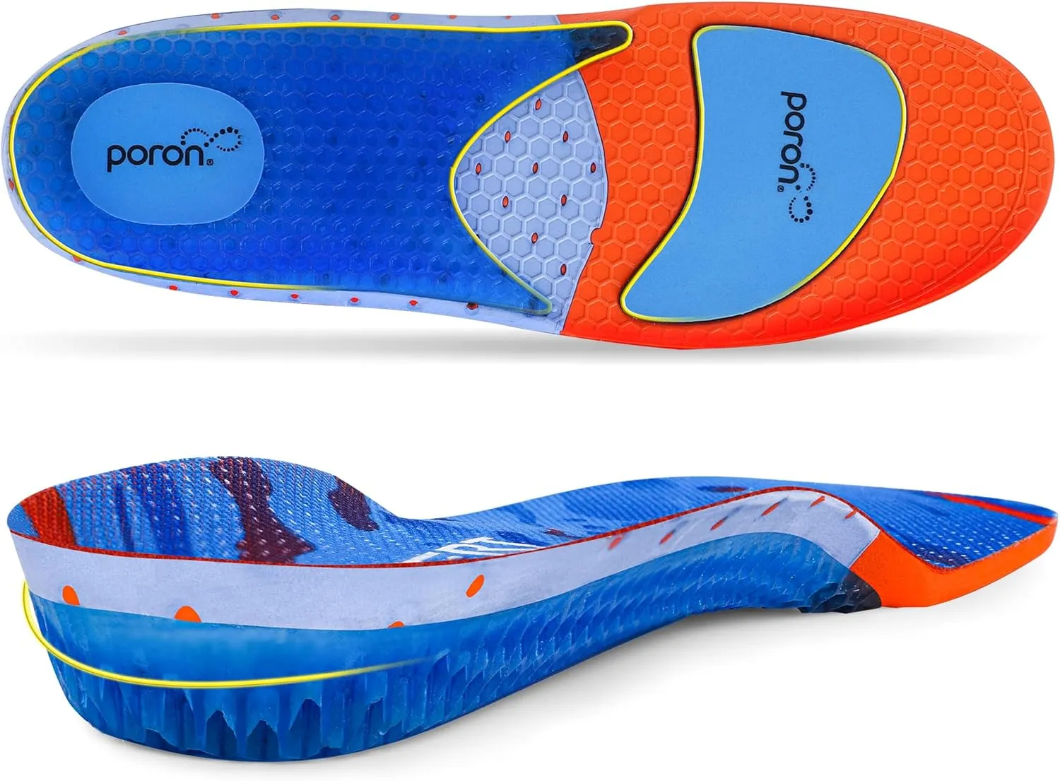 Gel Work Insoles with Poron Foam – Anti-Fatigue Shock Absorption for Standing All Day, Low Arch Support Boot Insert (Men/Women)