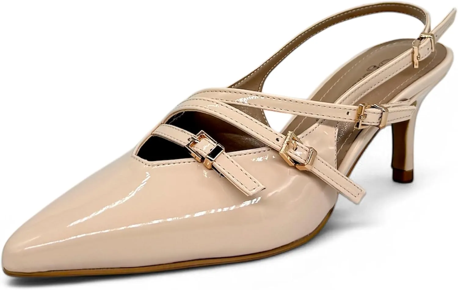 Gemmify Women's Low Heel Sandals – Elegant Silver Dress Shoes with Comfortable Platform – Stylish Heels for Office, Events, and Special Occasions