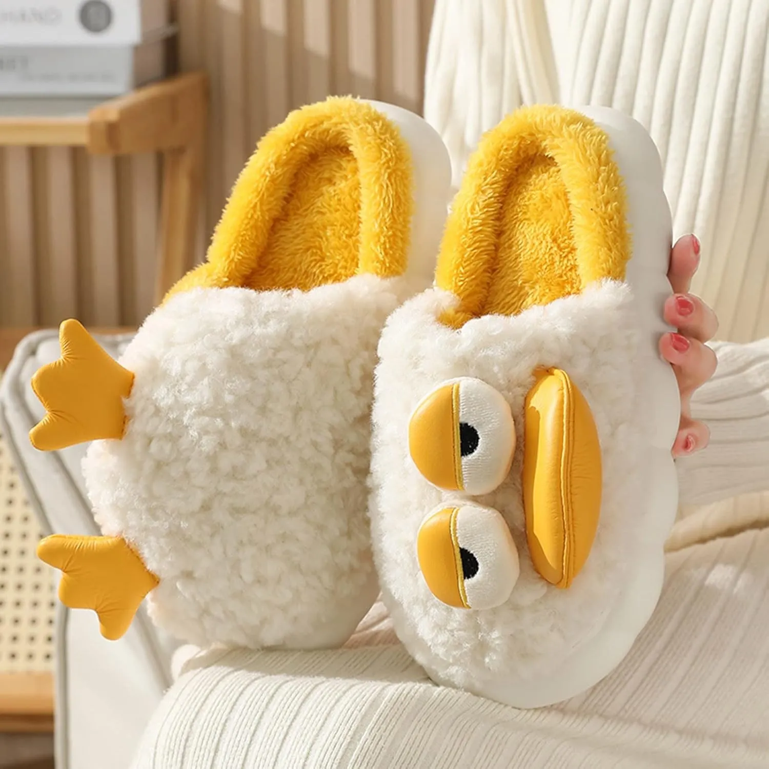 Girls Owl Slipper Socks Fashion Autumn And Winter Boys And Girls Children Slippers Flat Toddler Slippers with Soles