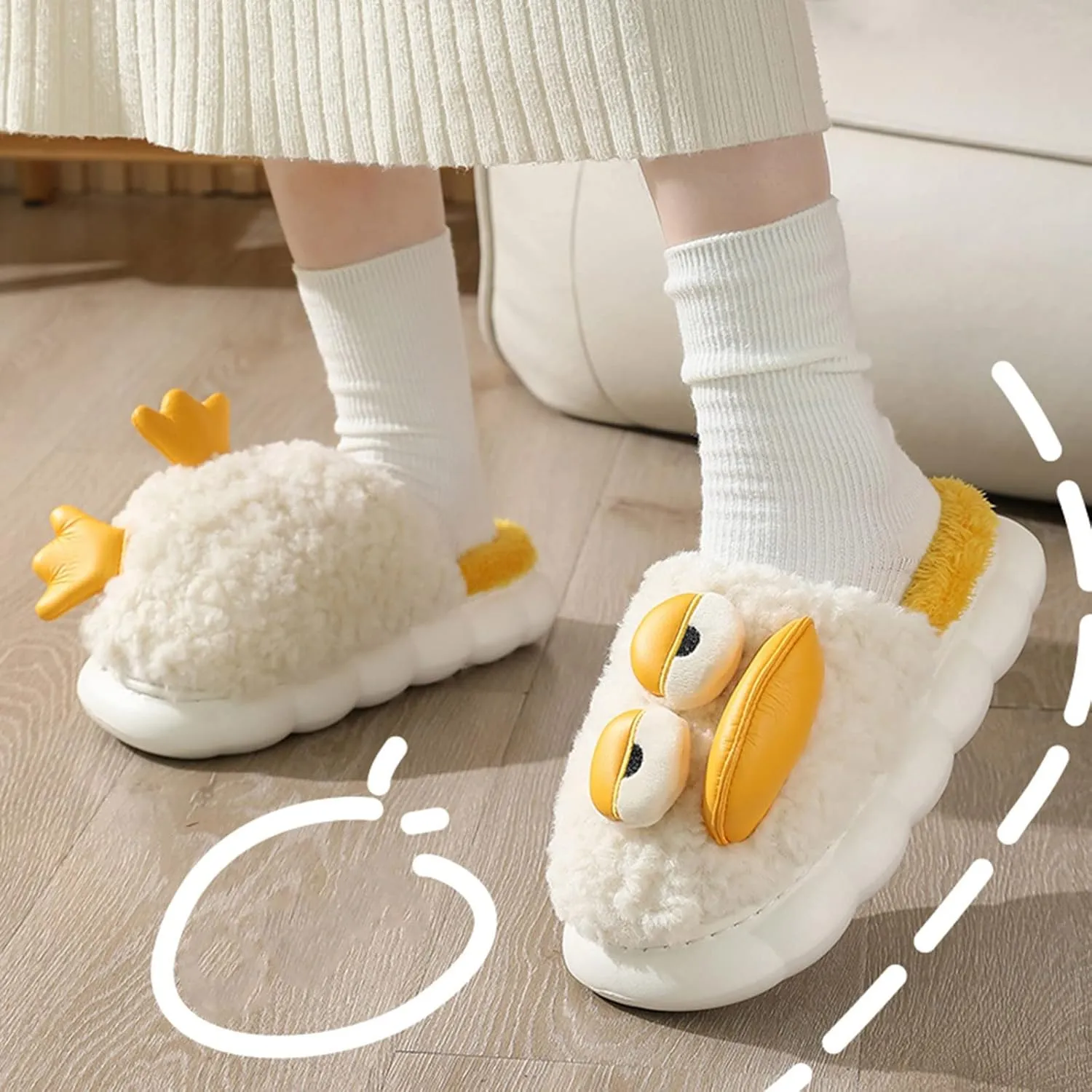 Girls Owl Slipper Socks Fashion Autumn And Winter Boys And Girls Children Slippers Flat Toddler Slippers with Soles