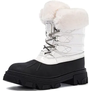 GLOBALWIN Women's Snow Boots Ankle Winter Boots For Women