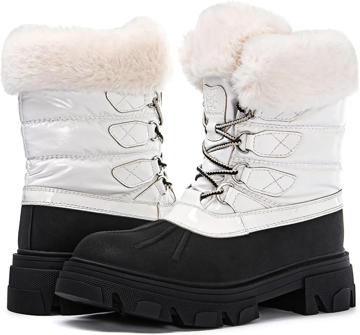 GLOBALWIN Women's Snow Boots Ankle Winter Boots For Women
