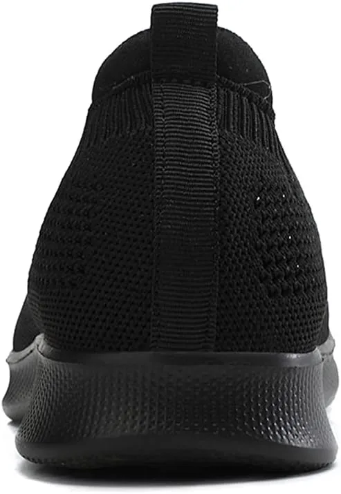 GOSPT Women's Slip on Sock Sneakers Lightweight Elastic Knit Mesh Shoes Comfort Flats