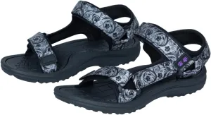 GreaterGood Walking Paws River Sandals Lightweight EVA Adjustable Water Shoes Textured Insole Animal Print Design for Women Ladies