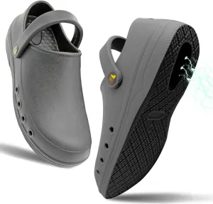 Grounding Clogs with Adjustable Strap Super Soft Graphene Enhanced Rubber Grounding Footwear for Men Women