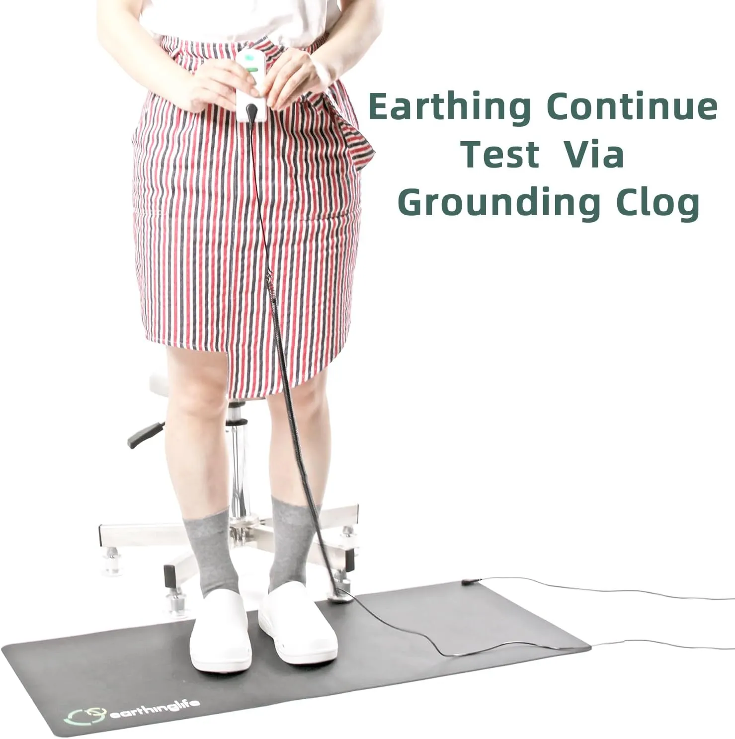 Grounding Clogs with Adjustable Strap Super Soft Graphene Enhanced Rubber Grounding Footwear for Men Women