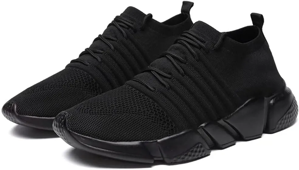 GSLMOLN Mens Womens Fashion Sneakers Unisex Slip on Ultra-Sock Knit Soft Sole Breathable Lightweight Casual Walking Shoes