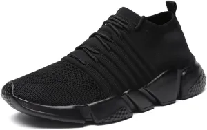 GSLMOLN Mens Womens Fashion Sneakers Unisex Slip on Ultra-Sock Knit Soft Sole Breathable Lightweight Casual Walking Shoes